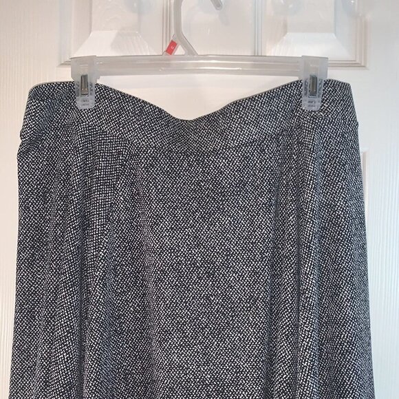 Lands End Black and White Tweed Print Two Piece Skirt Set Size Large 14/16 - Picture 8 of 12
